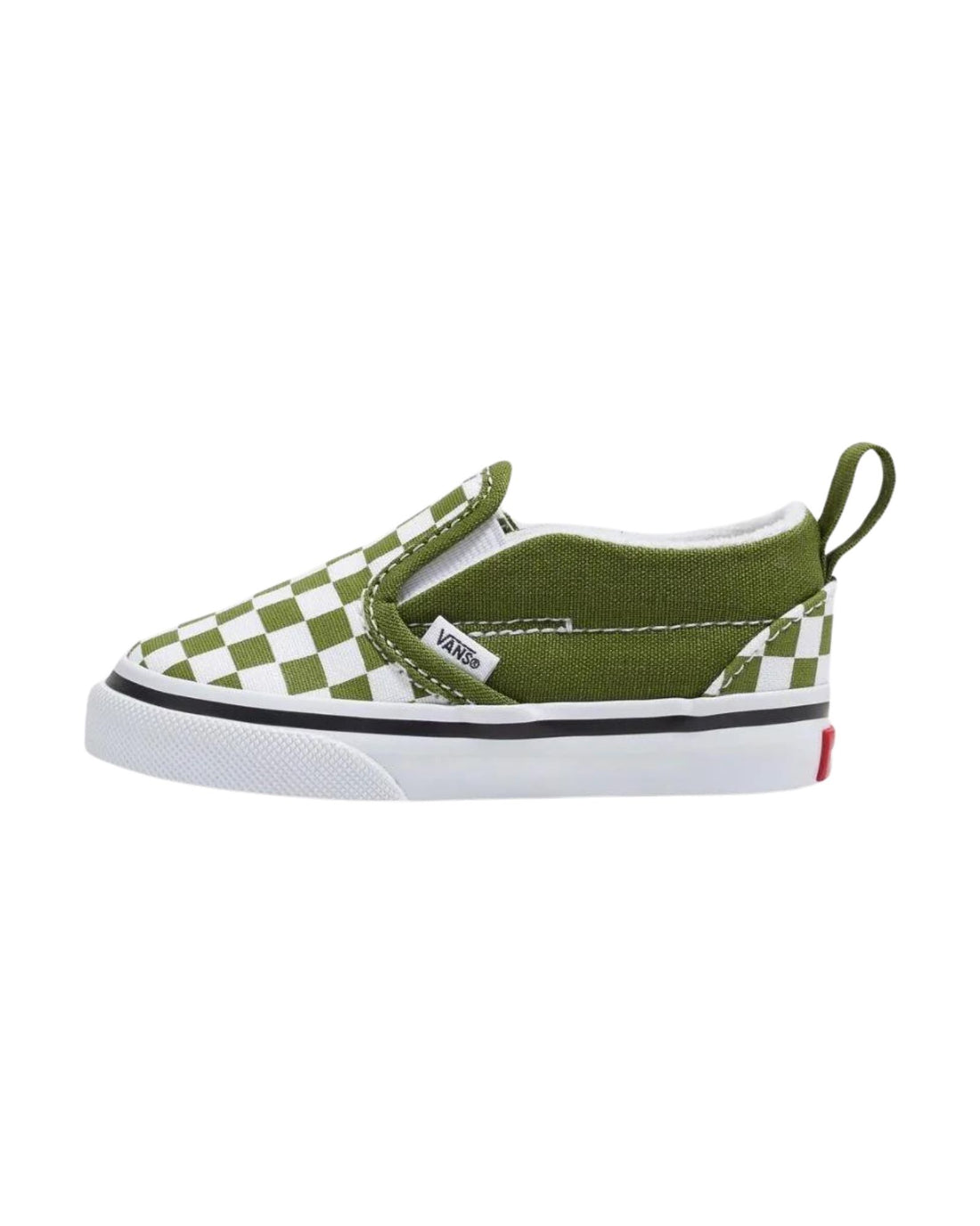 vans slip on checkerboard toddler | pesto