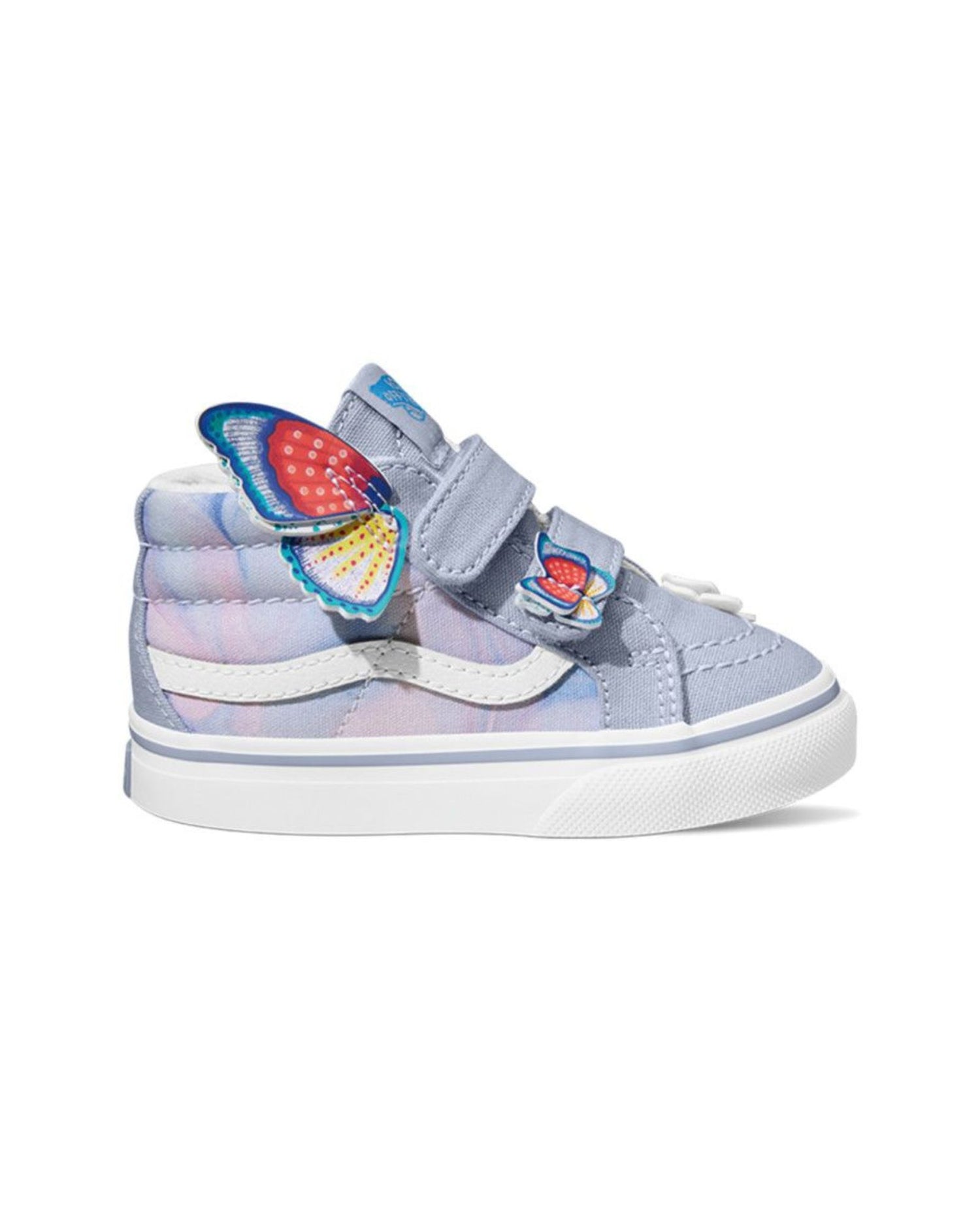 vans sk8-mid velcro toddler | butterfly