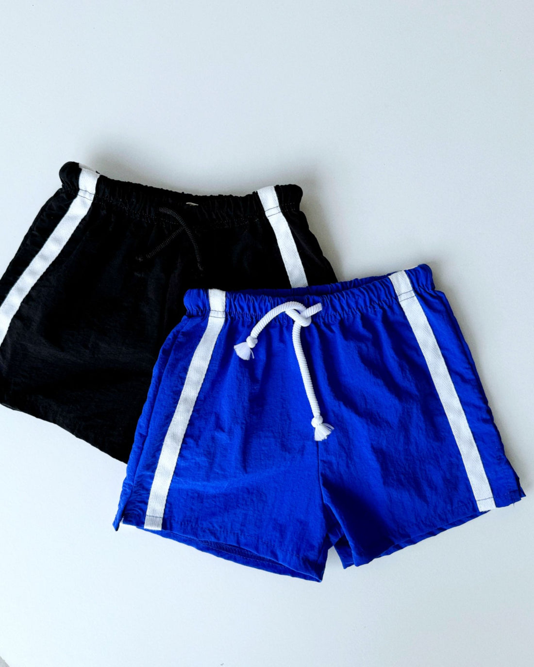 twin stripe swim short | sapphire blue