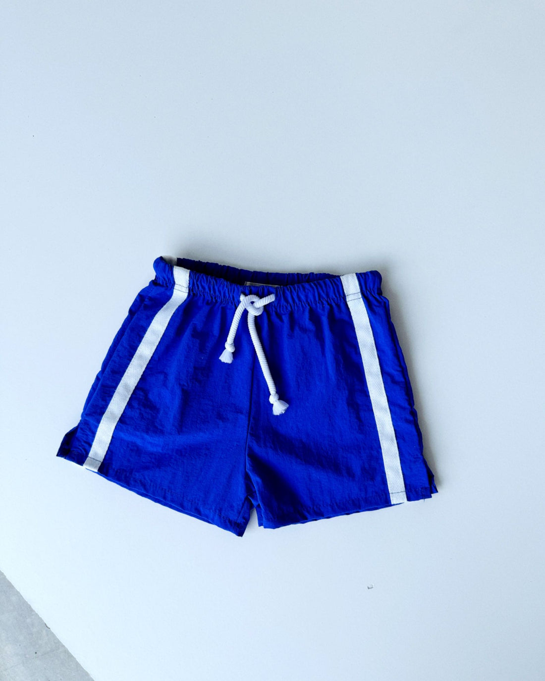 twin stripe swim short | sapphire blue