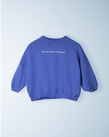 we are part of nature pullover | blueberry