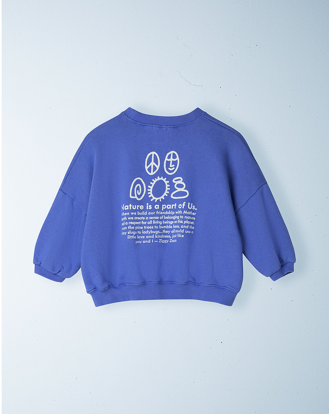 we are part of nature pullover | blueberry