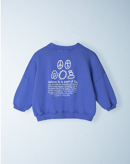 we are part of nature pullover | blueberry