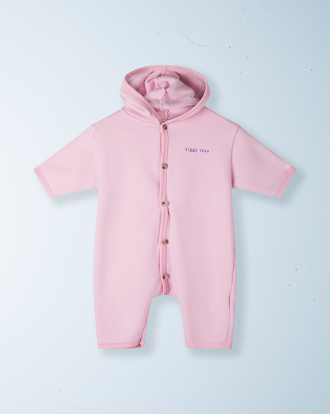 peaches babysuit | dahlia pink