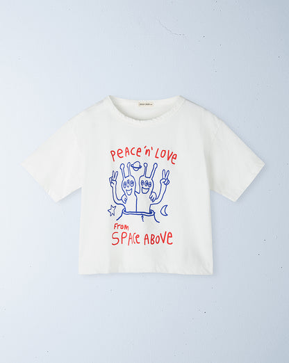 space tee | bright white