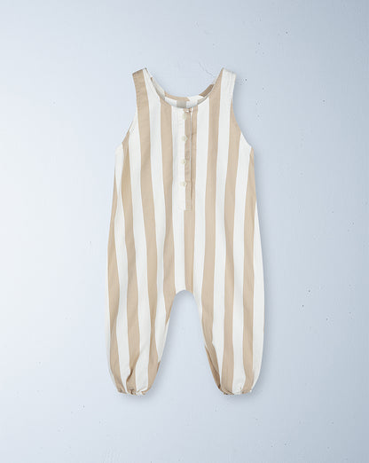 skipper jumpsuit | sand stripe